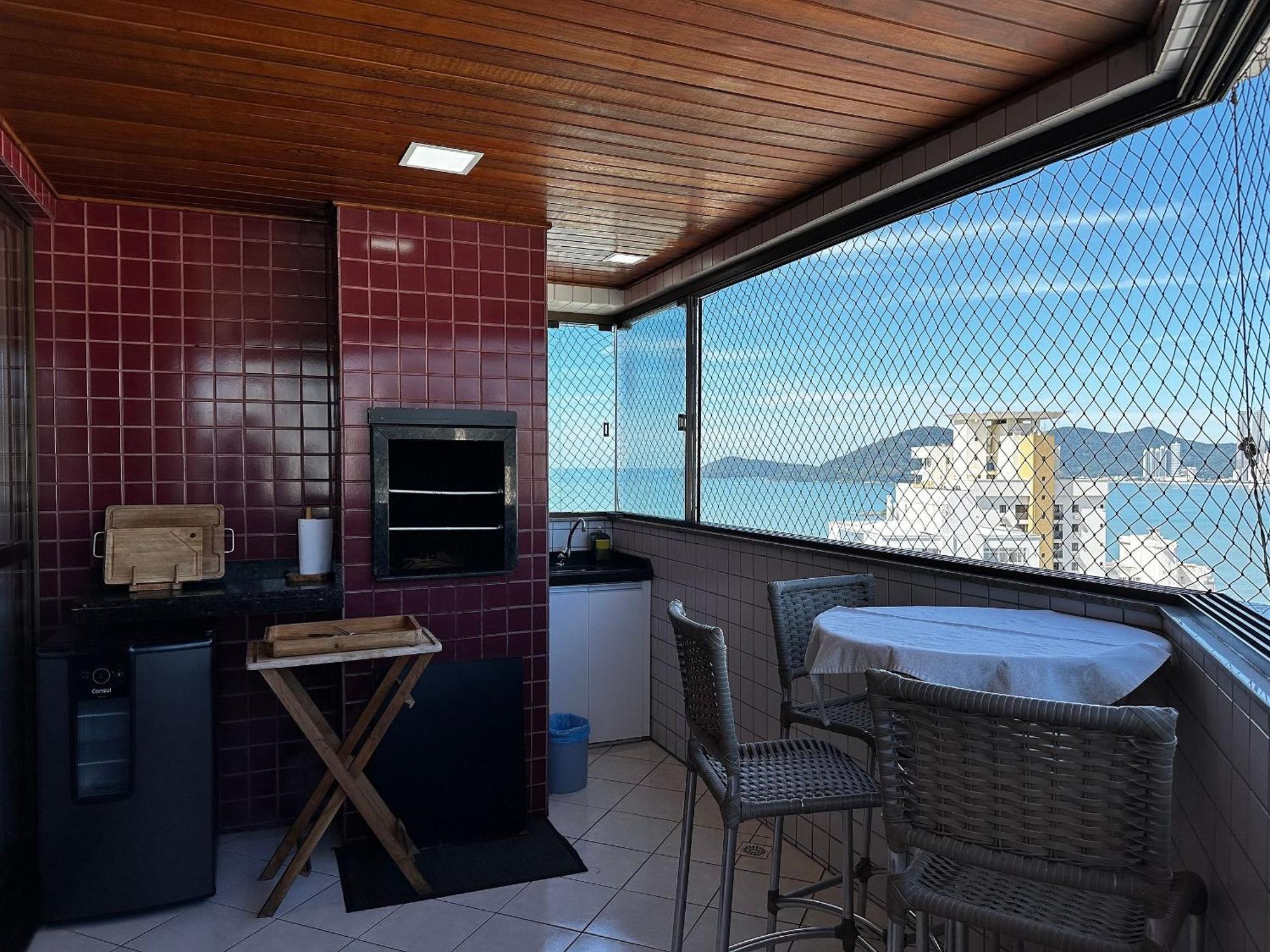 Ct01- Vista Mar| Telas Protecao| Churrasq, Garagem Balneário Camboriú Exteriör bild